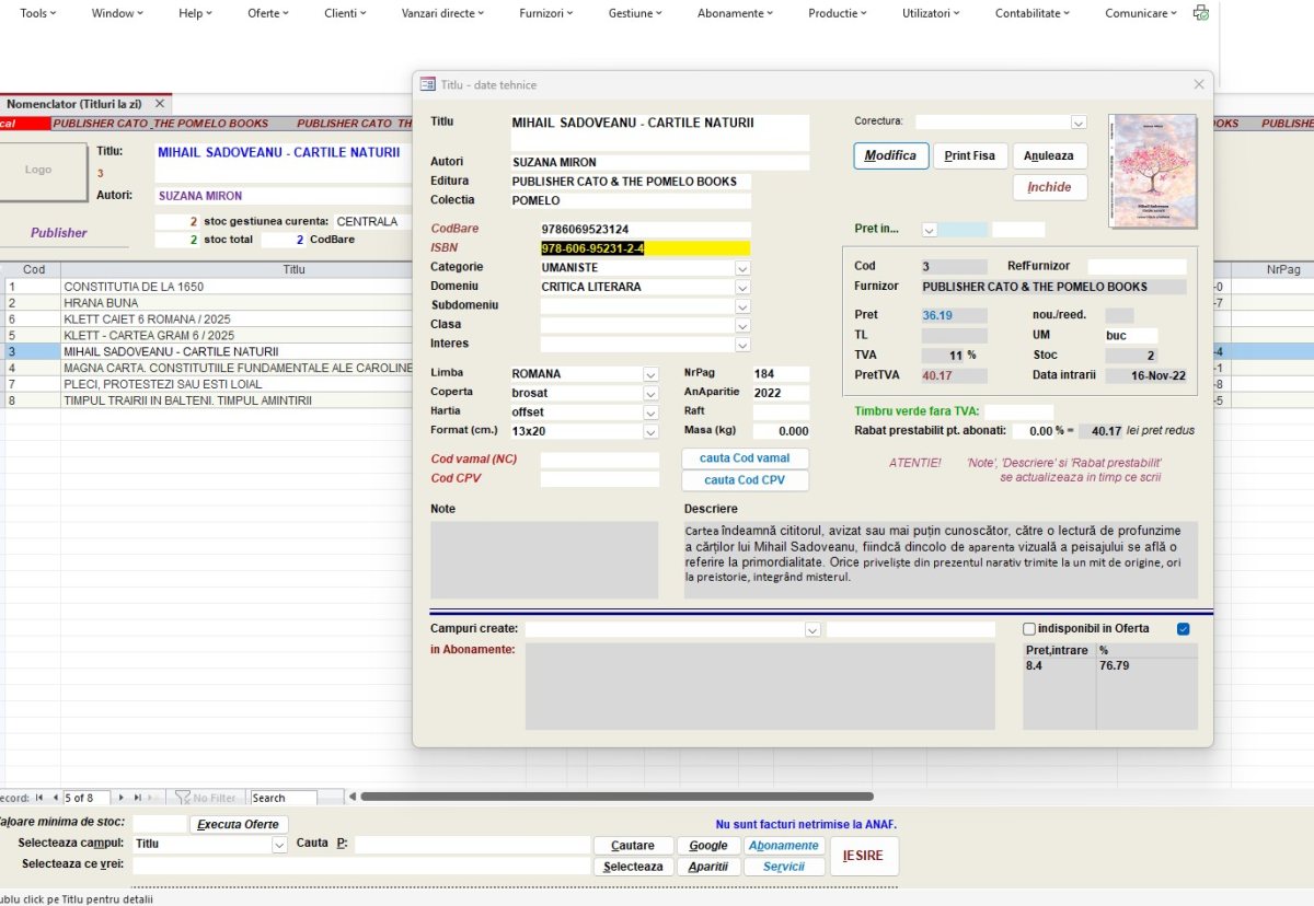 Oferte - commercial inventory software