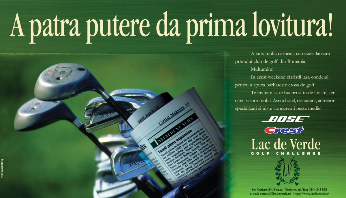 Lac de verde- Press-ad